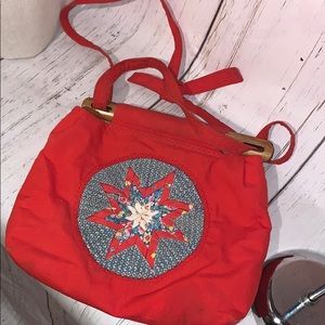 Handmade quilt purse vintage ooak folk art